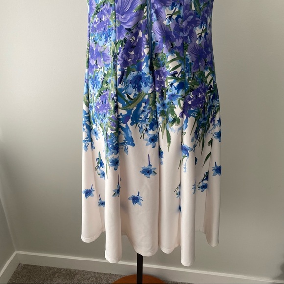 Laura Petites Floral Sleeveless Midi Dress Size 12P - Picture 5 of 9